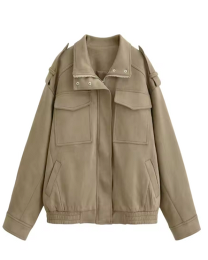 CHAQUETA ANTE MARFIL