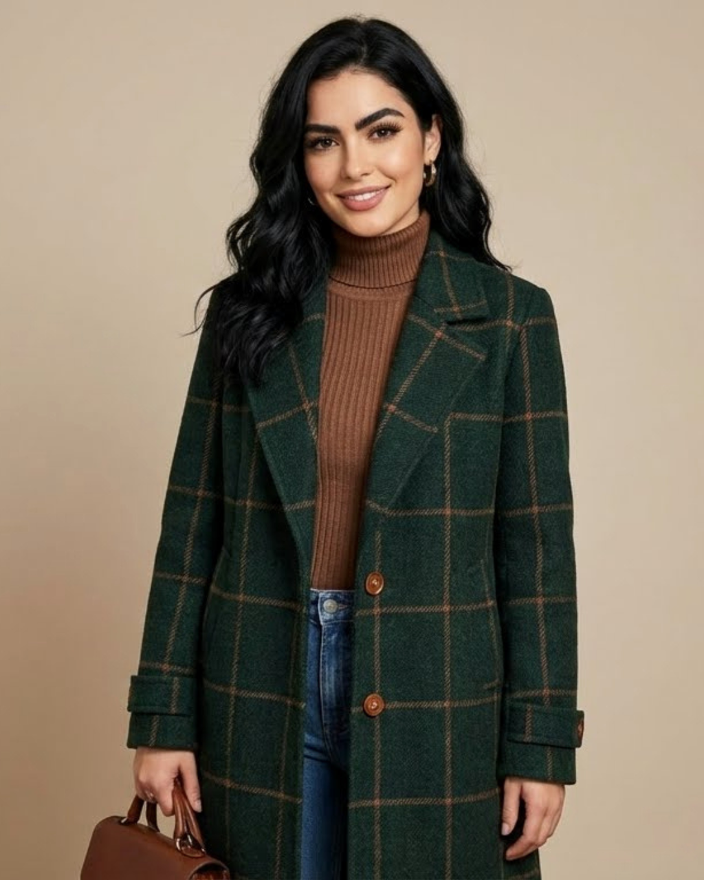 ABRIGO VERDANT CUADROS