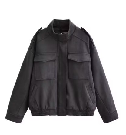 CHAQUETA ANTE MARFIL